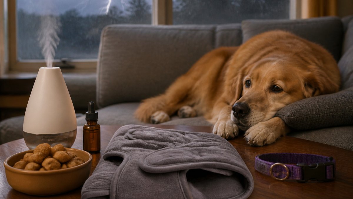 Pet Anxiety Relief Products for Thunderstorms